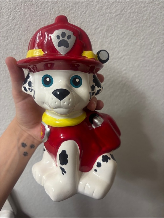 Other - Paw Patrol ceramic Marshall character piggy bank